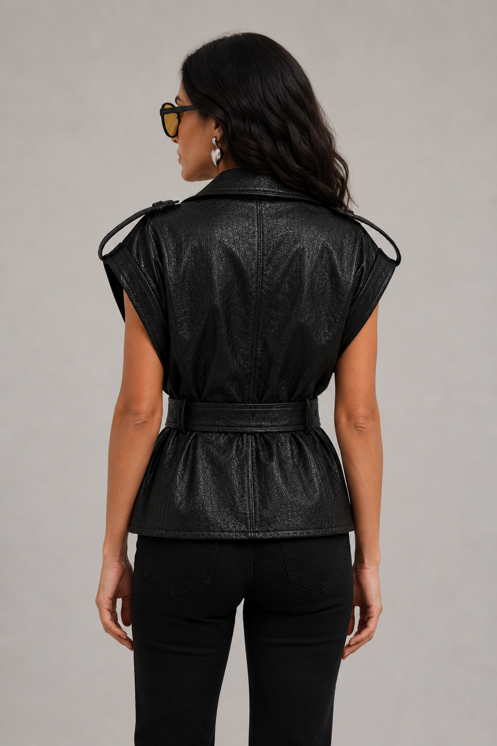 Gilet iconico in ecopelle