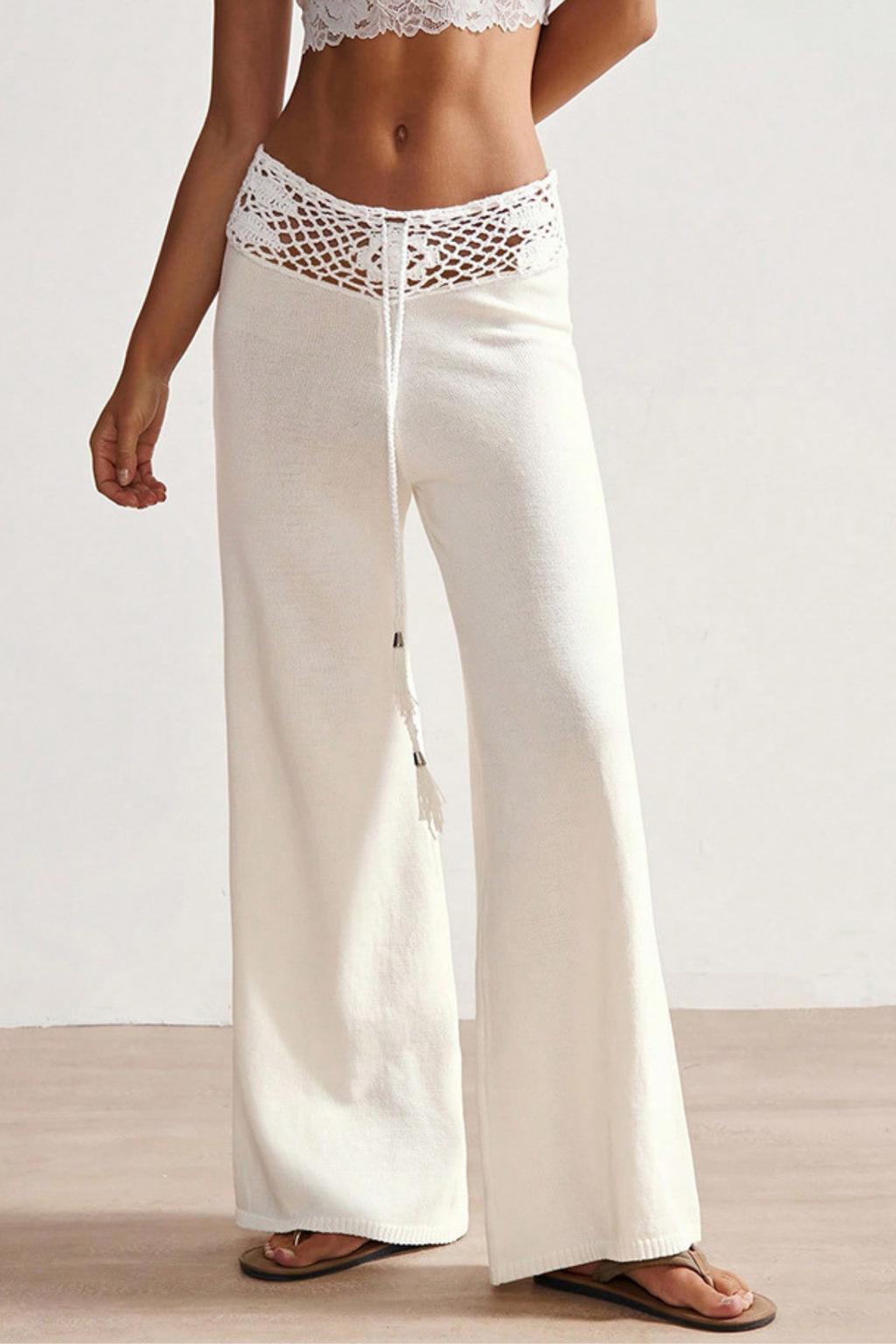 Pantaloni a maglia all'uncinetto Playa Kirsty