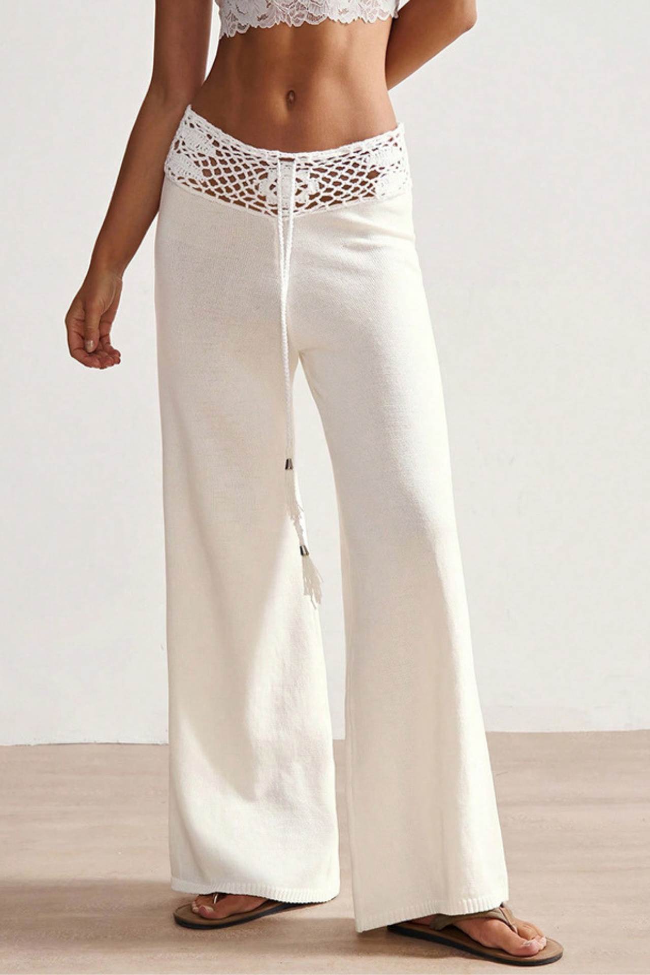 Pantaloni a maglia all'uncinetto Playa Kirsty